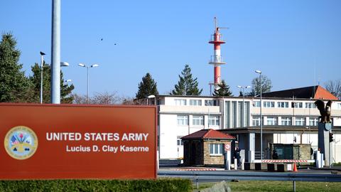 Die US-Kaserne in Wiesbaden