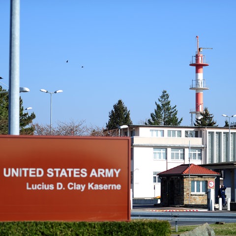 Die US-Kaserne in Wiesbaden