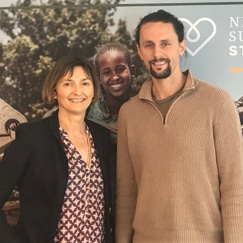Mariela Milkowa mit Neven Subotic 