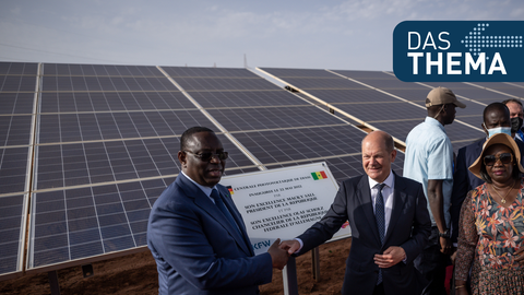 Macky Sall und Olaf Scholz
