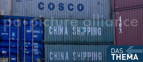 Container zur Verschiffung nach China