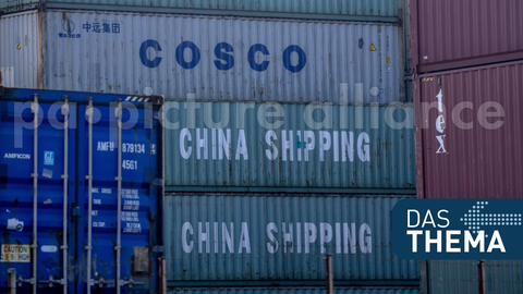 Container zur Verschiffung nach China