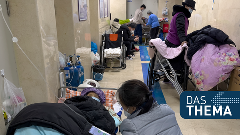 Notaufnahme eines Krankenhauses in Peking
