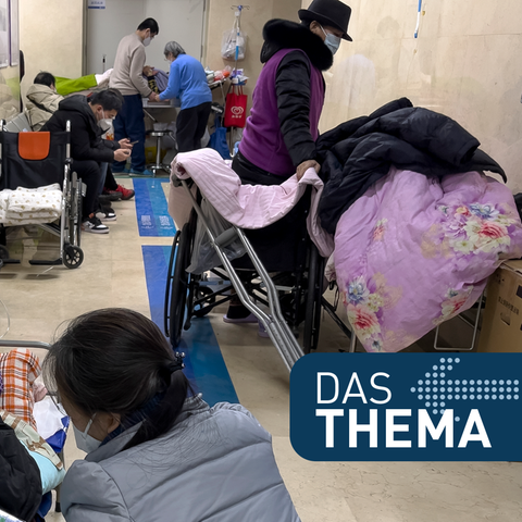 Notaufnahme eines Krankenhauses in Peking