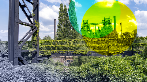  Gärten in den Vorratsbunkern der Sinteranlage im Landschaftspark Duisburg Nord