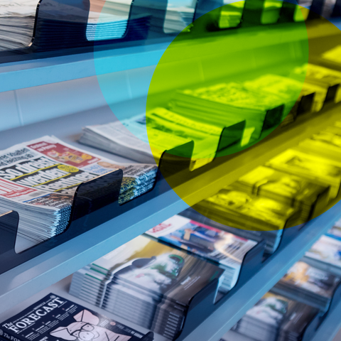 Zeitungen und Zeitschriften am Frankfurter Flughafen