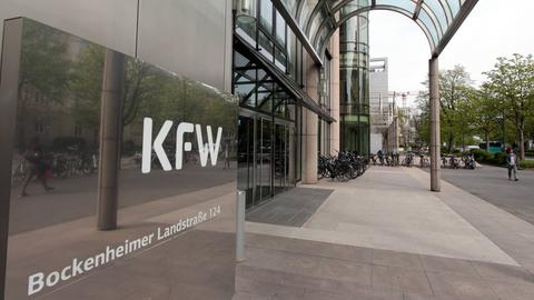 Die KfW Bank in Frankfurt Bockenheim