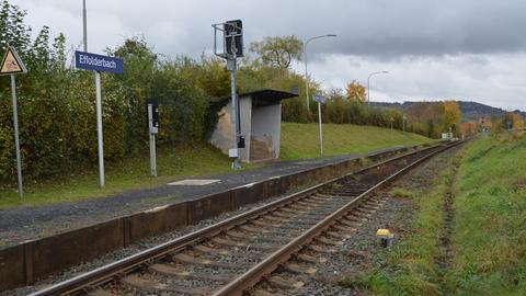 Bahngleis in Effolderbach