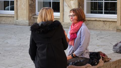 Petra Boberg mit Quereinsteigerin Verena A.