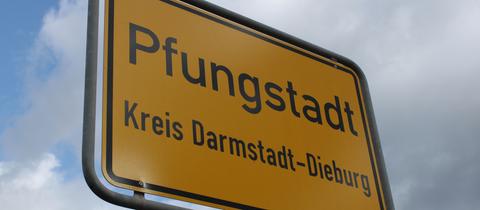Pfungstadt Ortseingangsschild