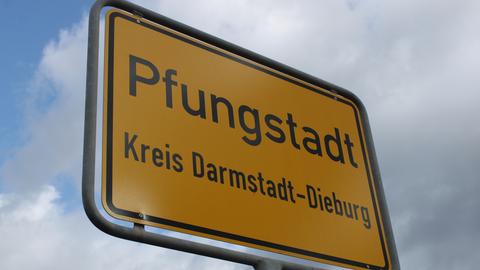 Pfungstadt Ortseingangsschild