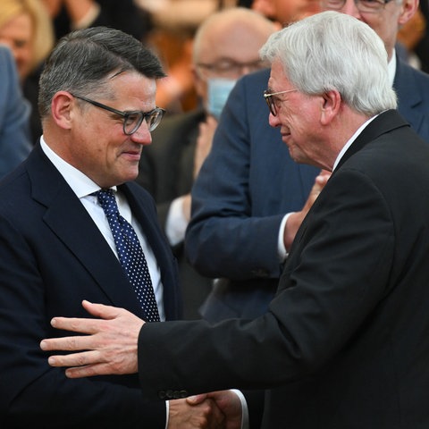 Boris Rhein und Volker Bouffier