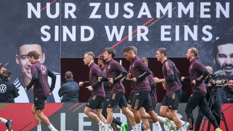 Fußball, Nations League: Abschlusstraining vor dem Spiel gegen England