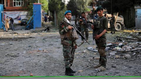 Das afghanische Militär in Kabul.