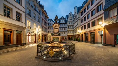 Der Hühnermarkt in der neuen Frankfurter Altstadt