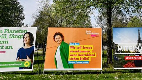 Europawahl Wahlplakate