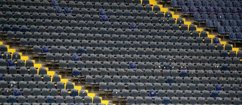 Leere Ränge in der Frankfurter Commerzbank-Arena