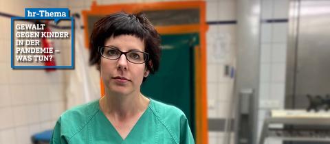 Rechtsmedizinerin Sarah Kölzer im Sektionssaal des Rechtsmedizinisches Instutes der Frankfurter Uniklinik