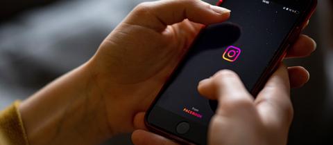 Instagram-App auf einem Smartphone