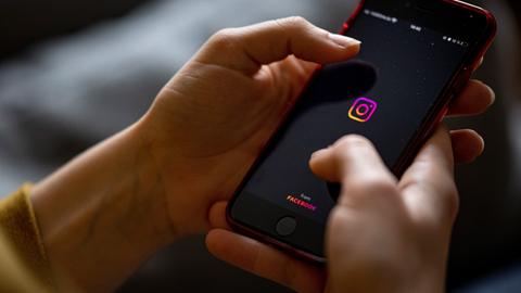 Instagram-App auf einem Smartphone