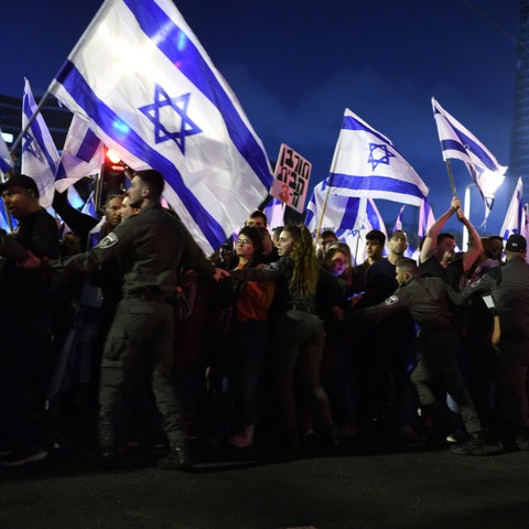 Protestierende in Israel