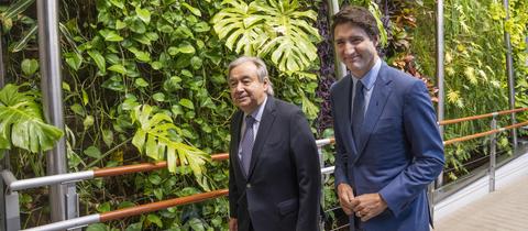  Justin Trudeau und Antonio Guterres auf der COP15