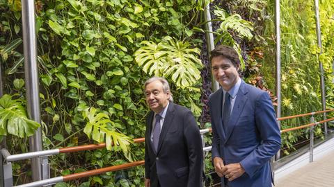  Justin Trudeau und Antonio Guterres auf der COP15