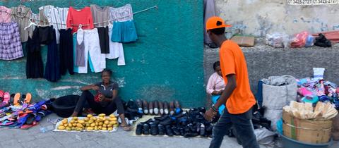 Straßenverkäufer in Haitis Hauptstadt Port-au-Prince
