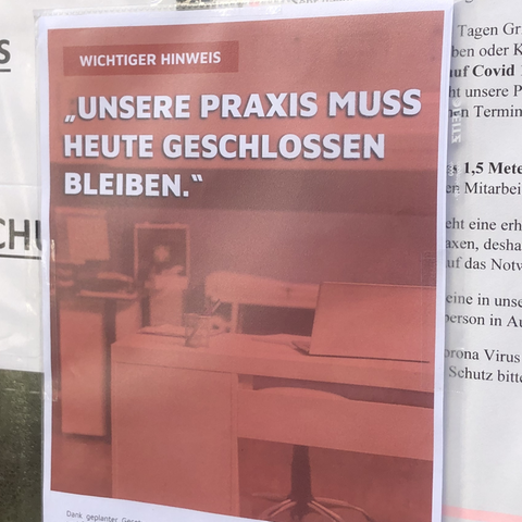 Wegen eines Streiks bleiben heute viele Prxen geschlossen