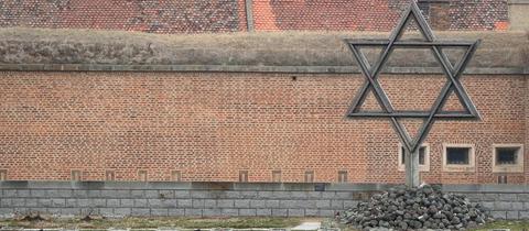 Davidstern im ehemaligen NS-Konzentrationslager Theresienstadt