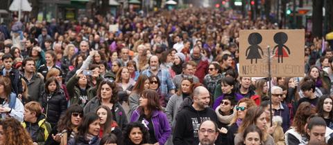 Demo zum Weltfrauentag in Spanien (2020)